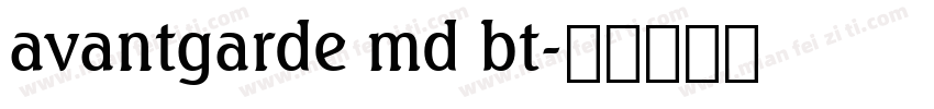 avantgarde md bt字体转换